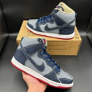 Size 7.5 - Nike SB Dunk High Reese Forbes Denim
